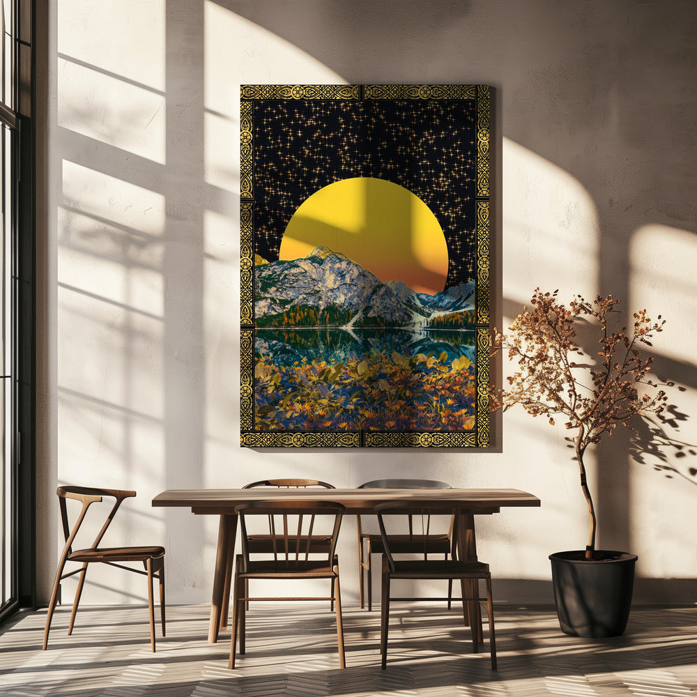 Mond &amp; Sterne | Leinwand