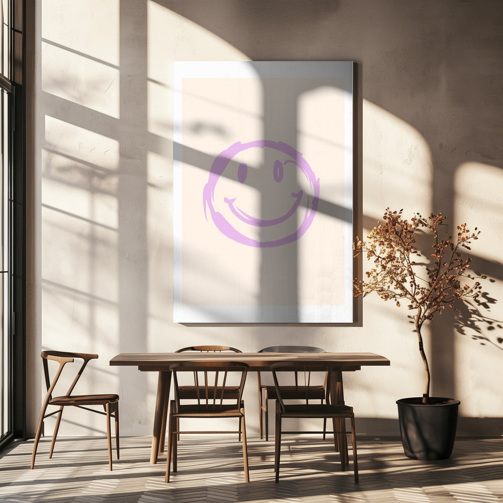 Purple Smiley | Canvas