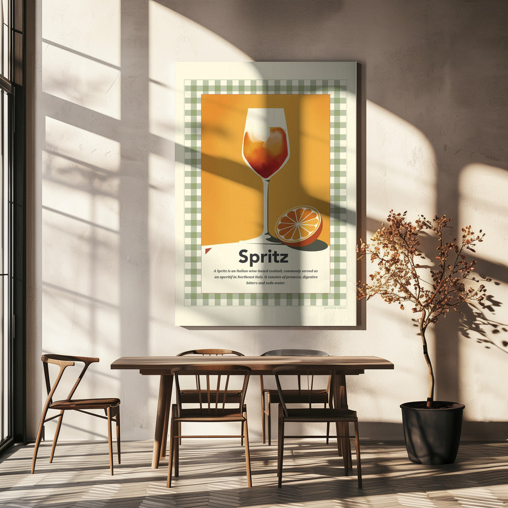 Spritz Retro-Druck | Leinwand