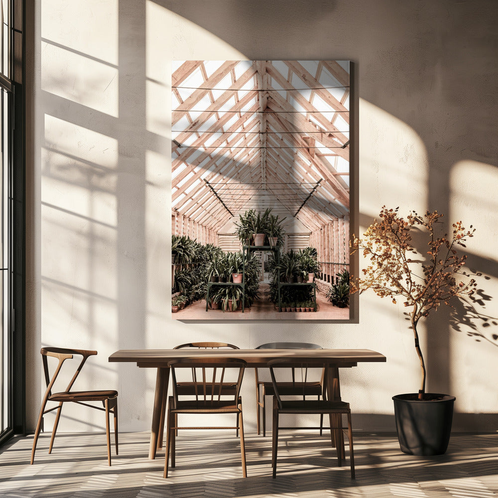 Serene Greenhouse | Canvas