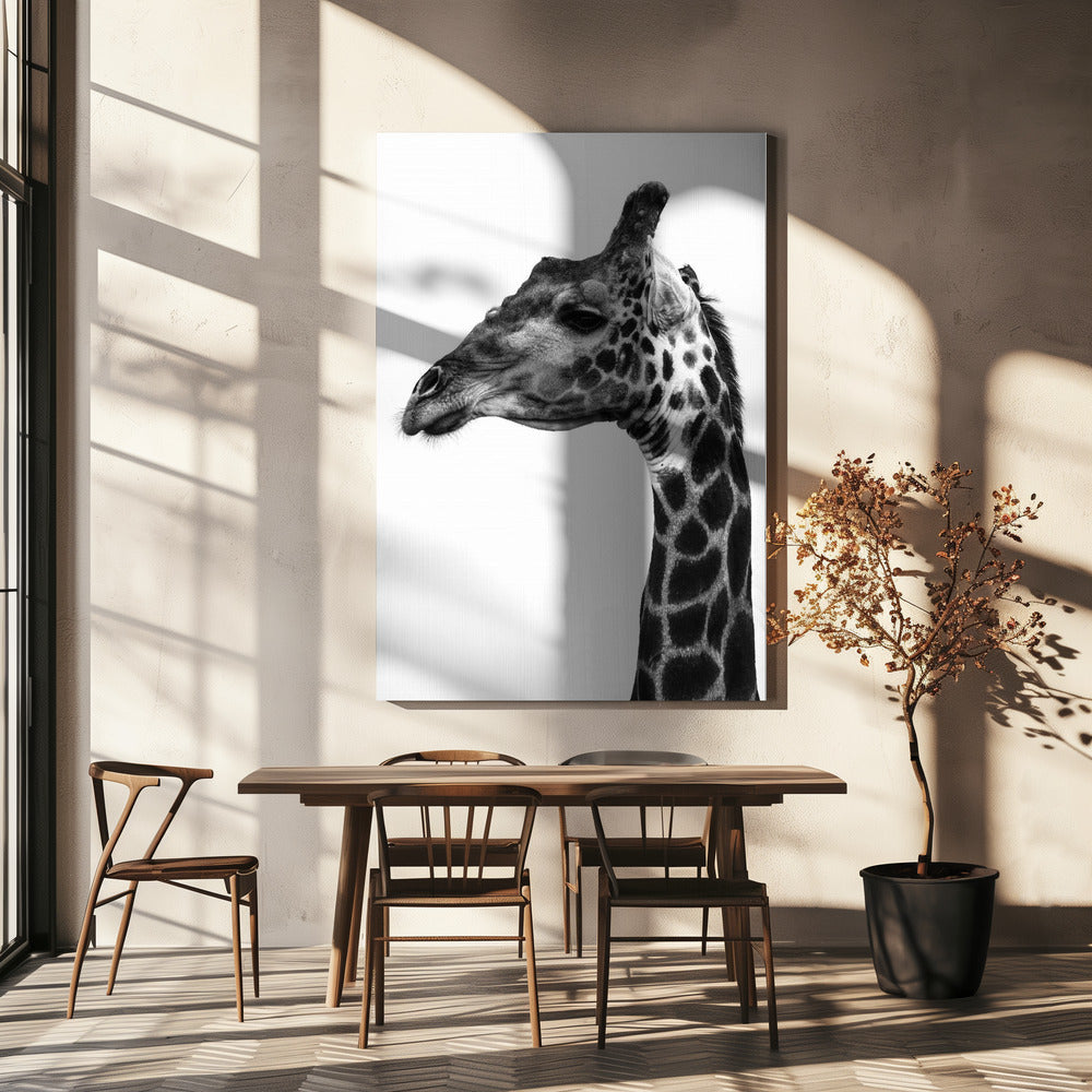 Komplizierte Muster der Haut einer Giraffe | Leinwand