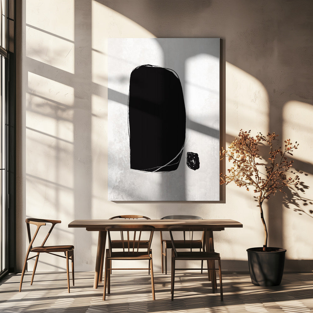 Kräftige schwarze Formen | Leinwand