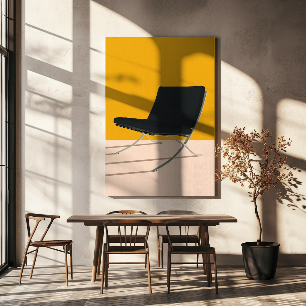 Barcelona Stuhl von Mies Van Der Rohe | Leinwand
