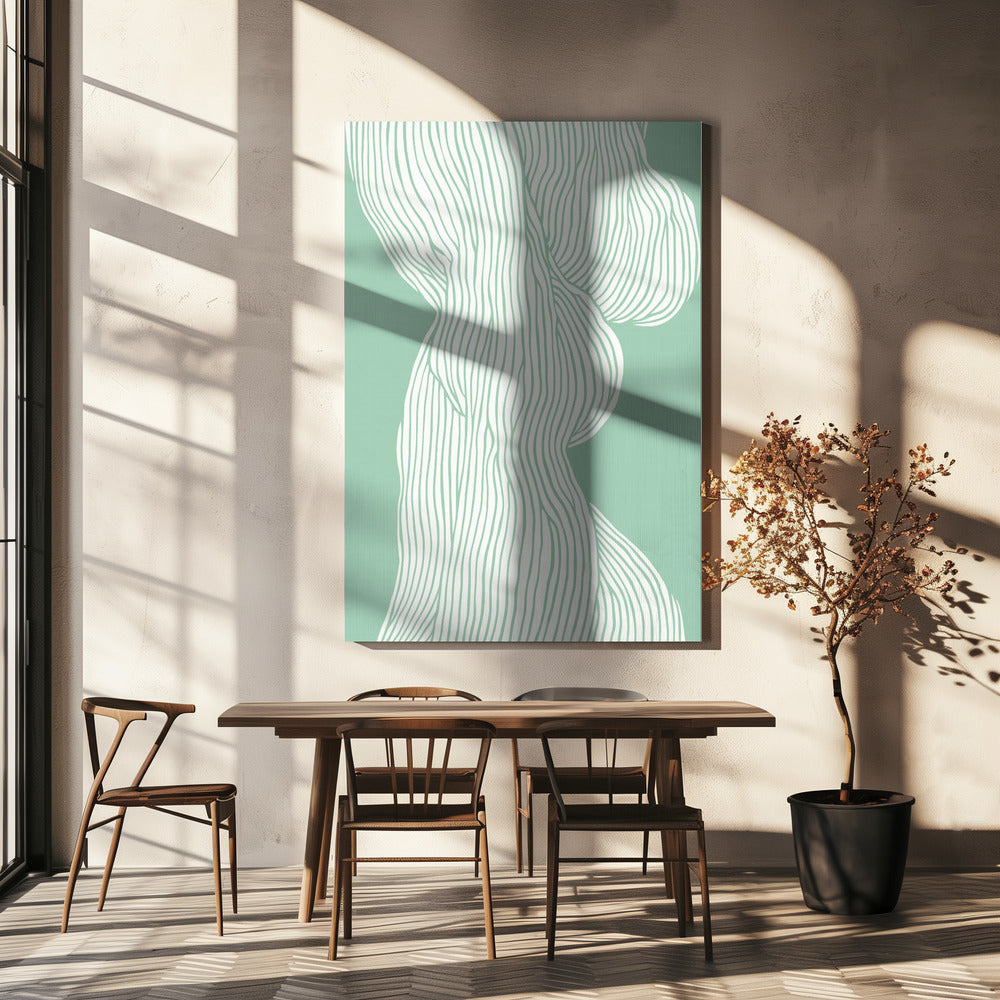 Fließende Linien Eleganz | Leinwand