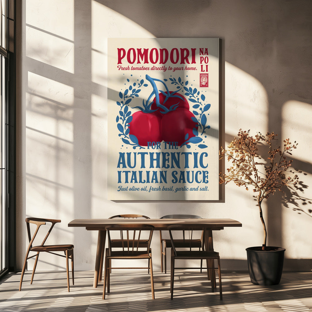 Pomodori Küchendruck | Leinwand