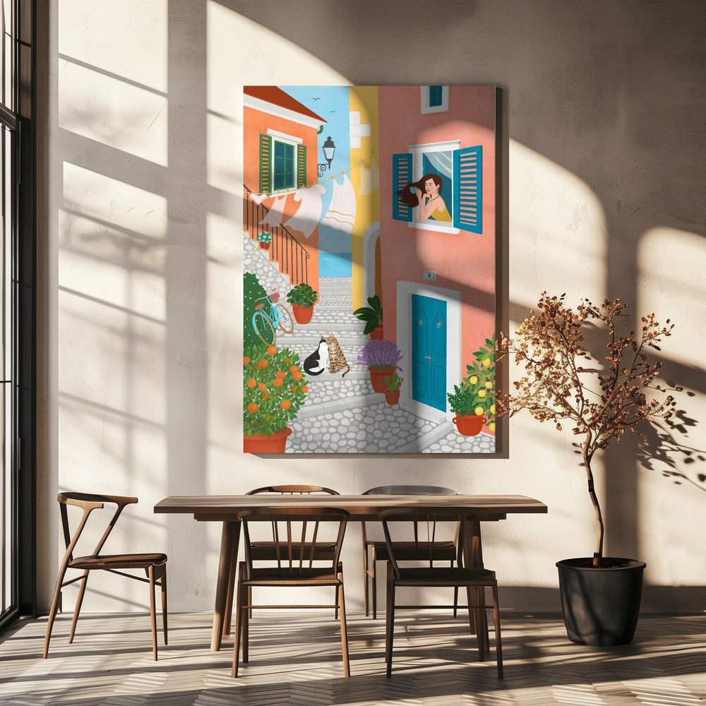 Sonntagmorgen in der Provence | Leinwand