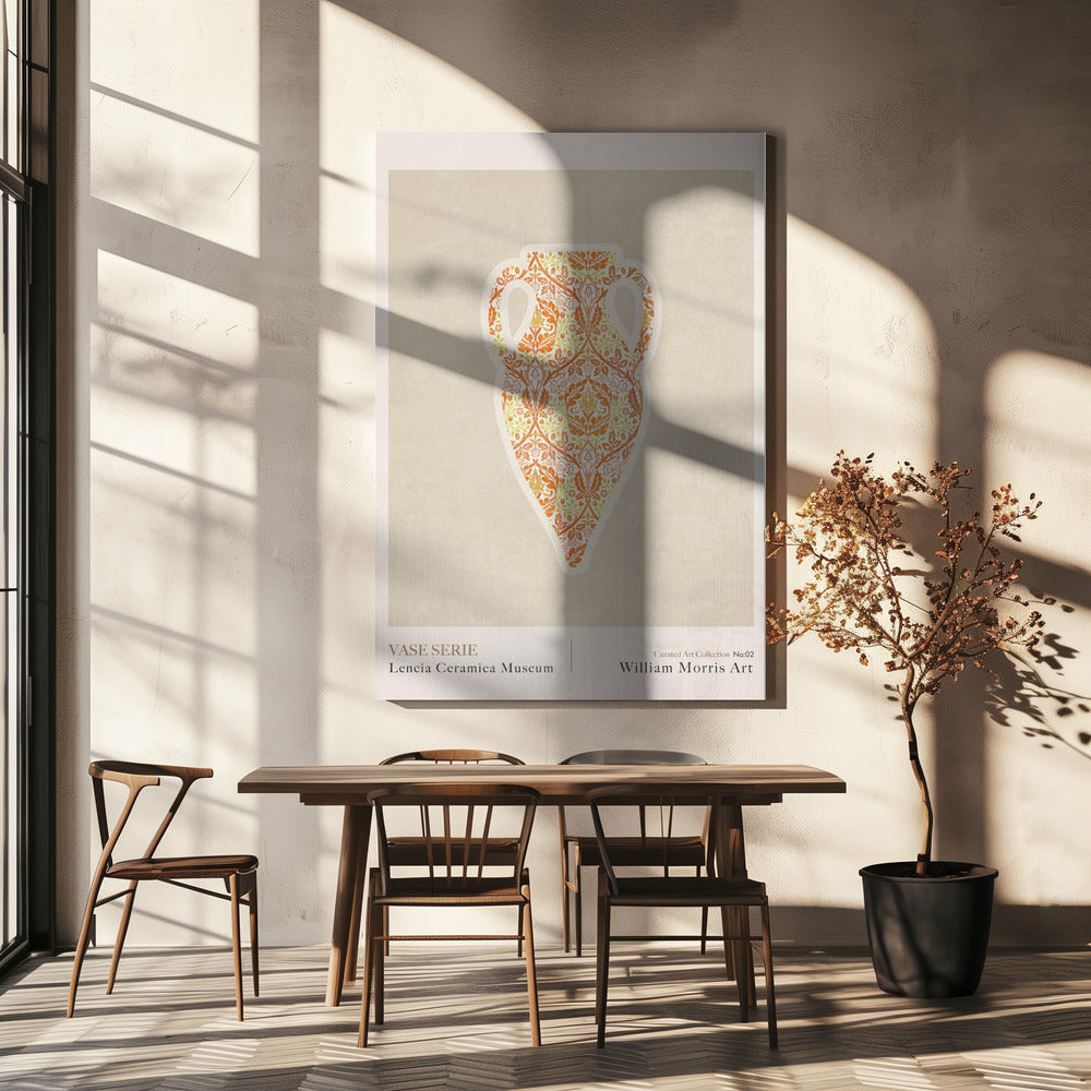 Verziertes Vasendesign | Leinwand