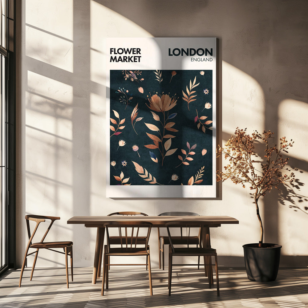 Blütenblätter in London | Leinwand