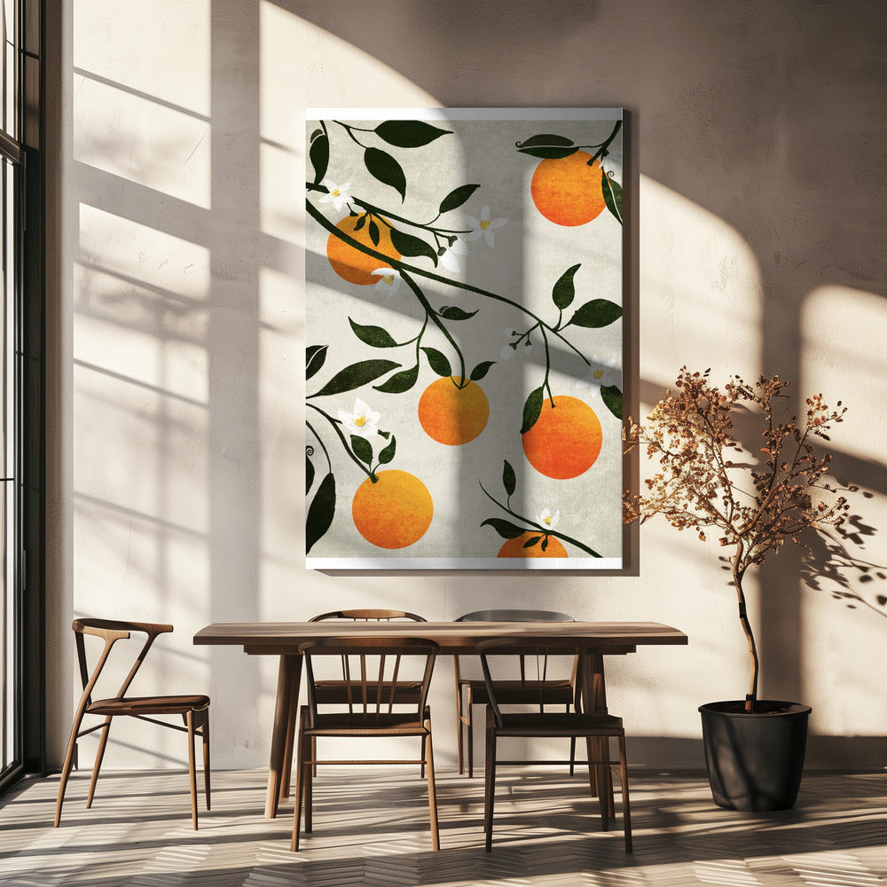 Orangen in Blüte | Leinwand