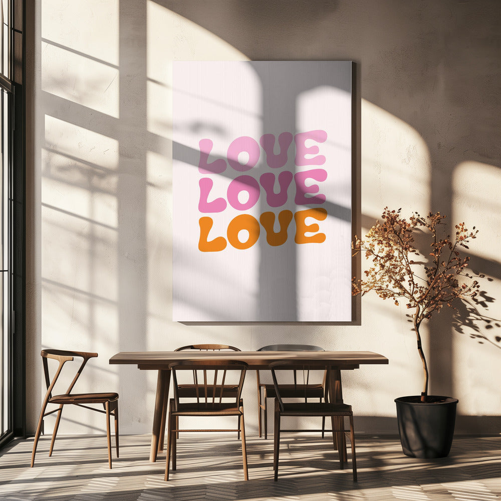 Retro-Liebe | Leinwand