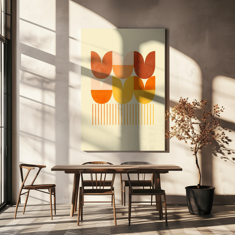 Spring Mid Rhapsody Orange 1 | Leinwand