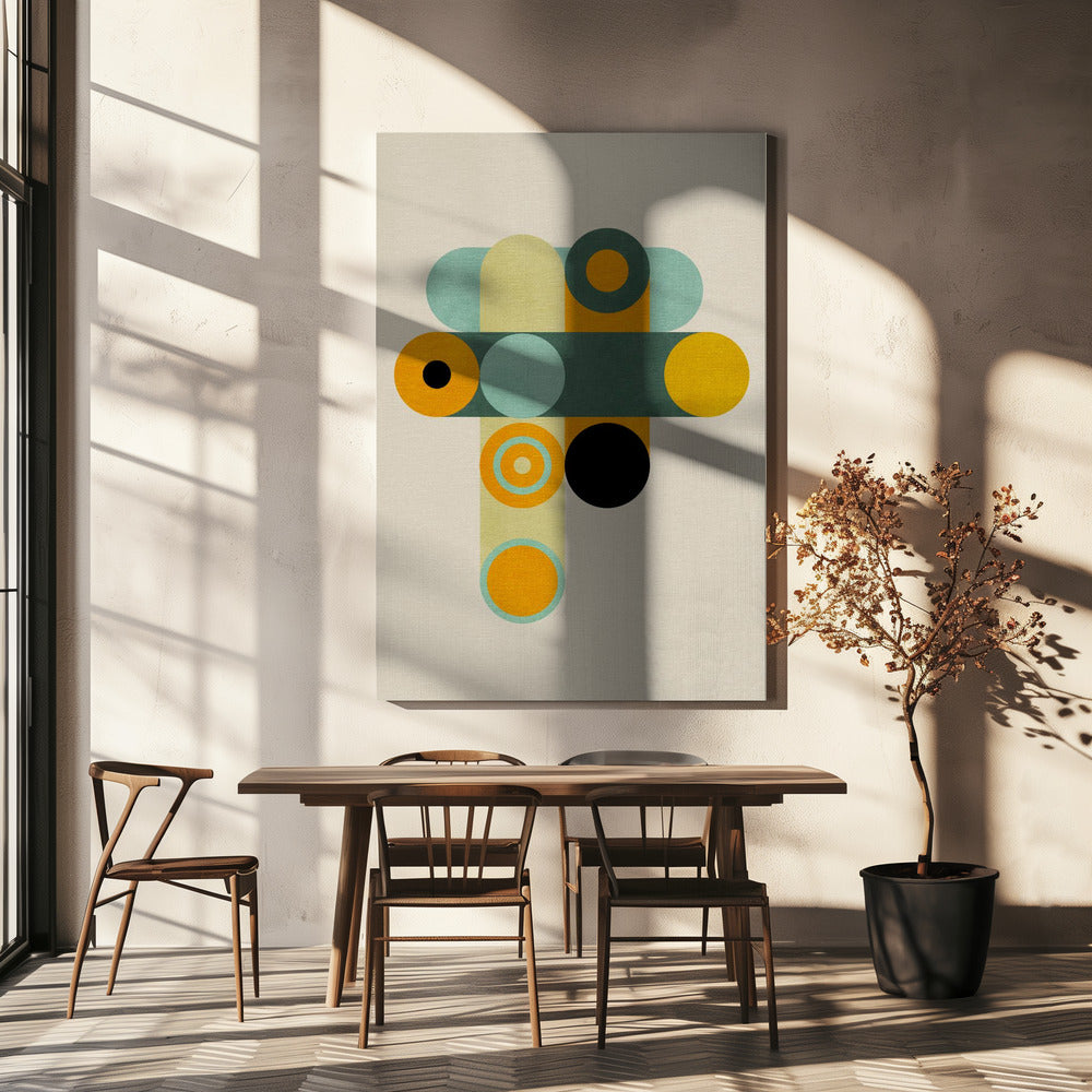 Regenbogen Plus Formen9 | Leinwand