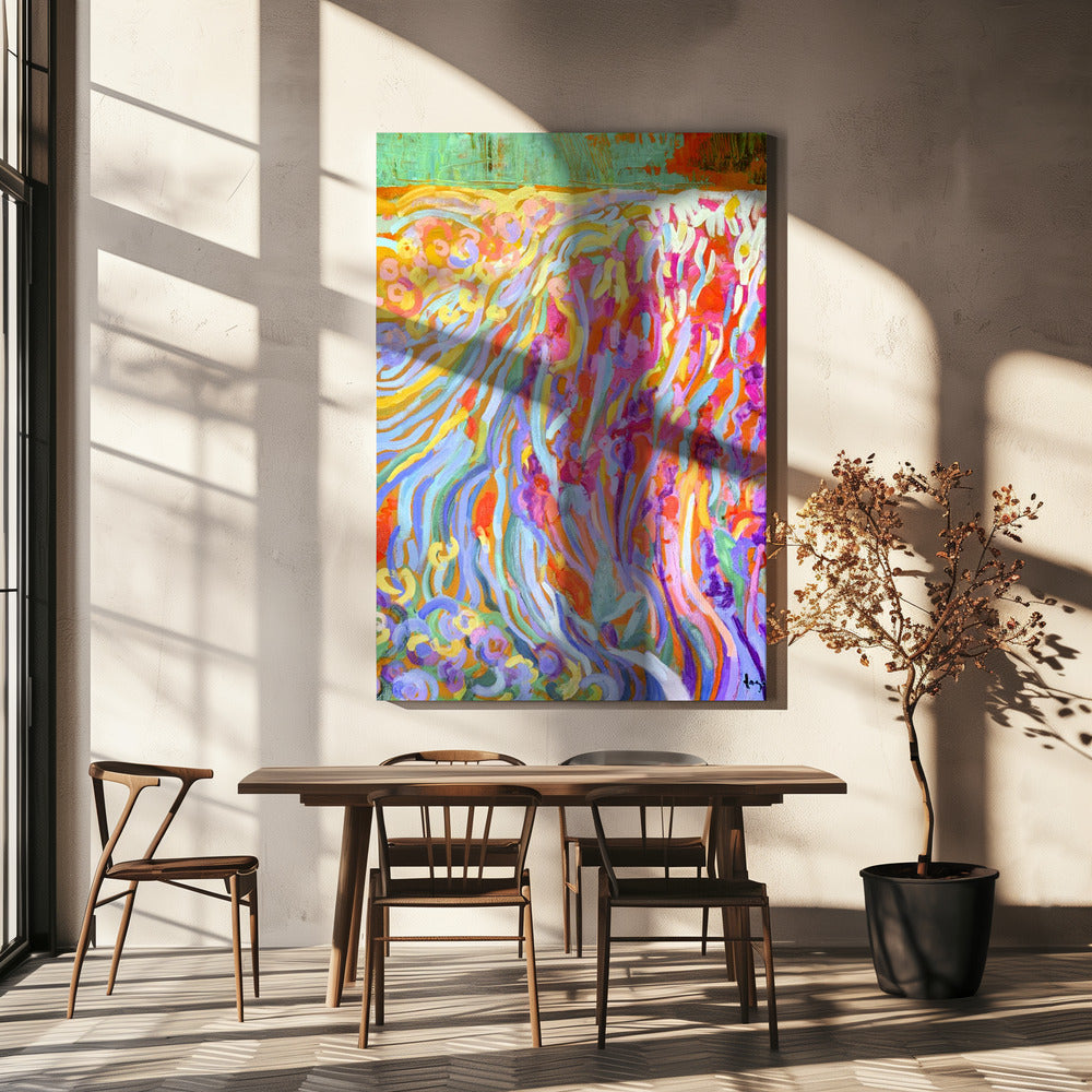 Brillante Blütenlandschaft | Leinwand