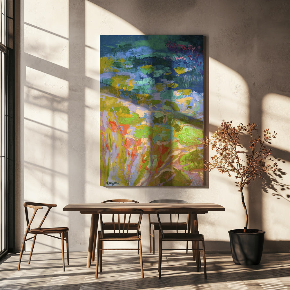 Lebendige Seerosen | Leinwand