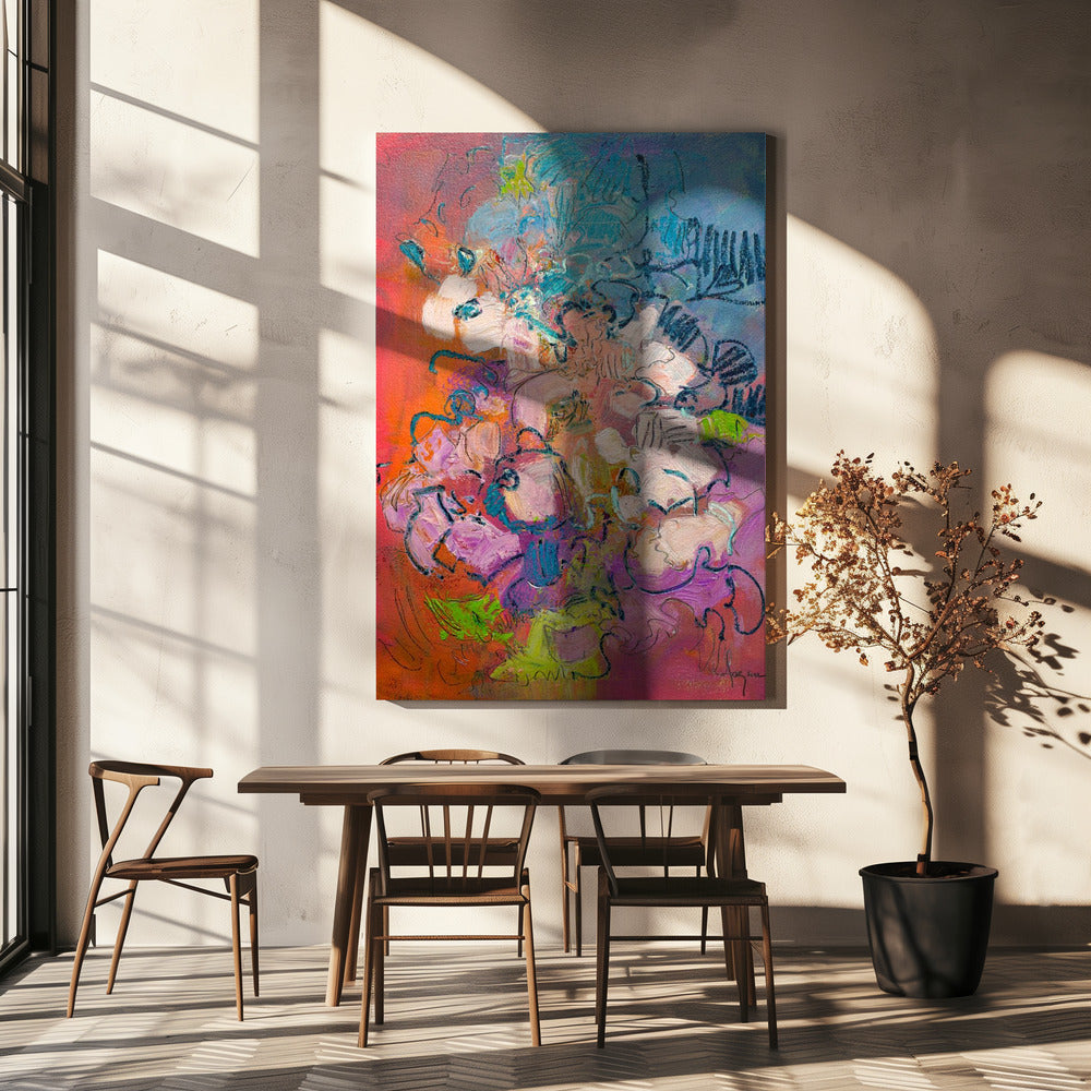 Florale Traumlandschaft | Leinwand
