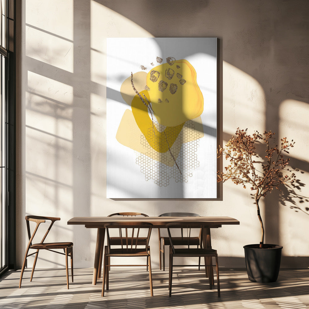 Goldener Mond | Leinwand