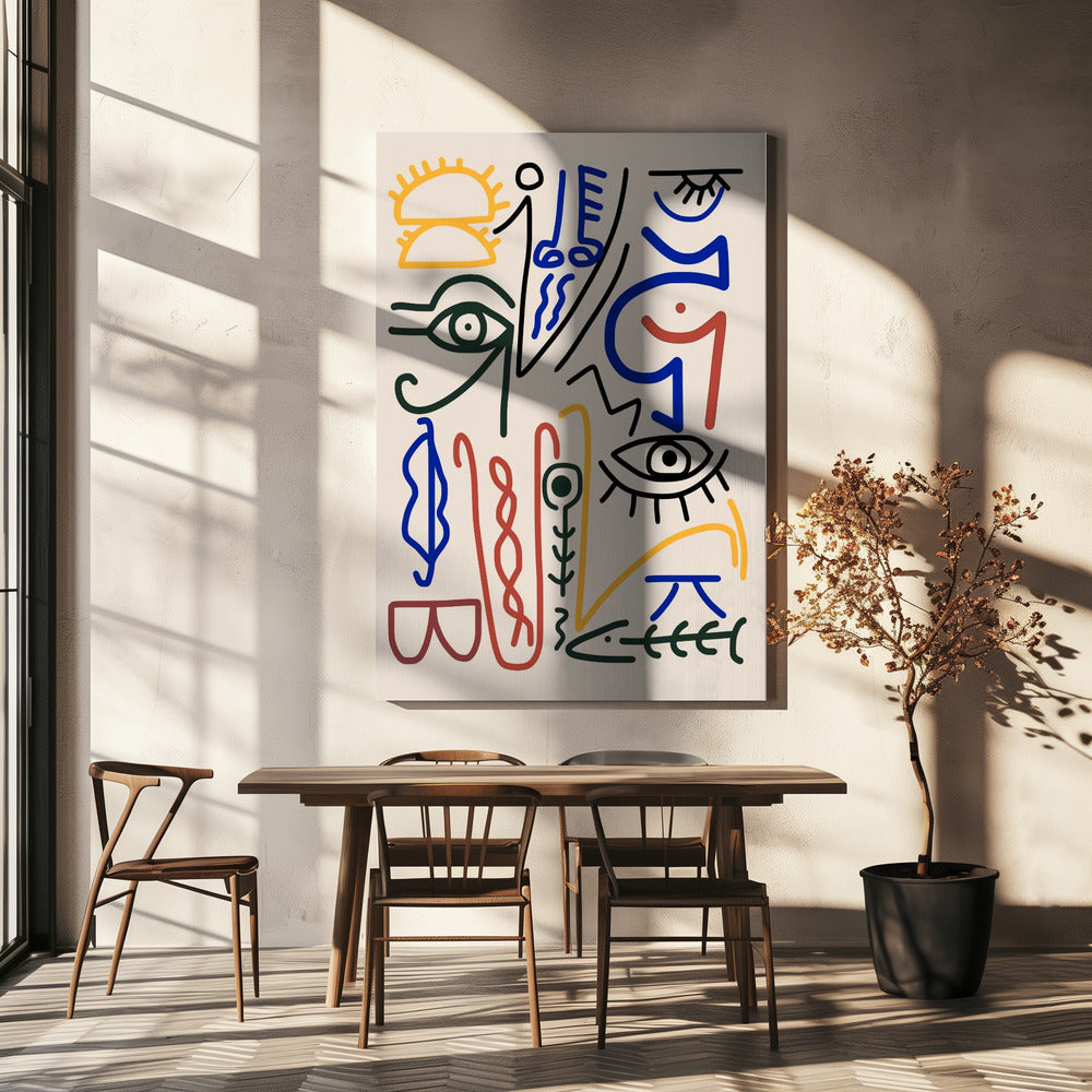 Mystische Symbole | Leinwand