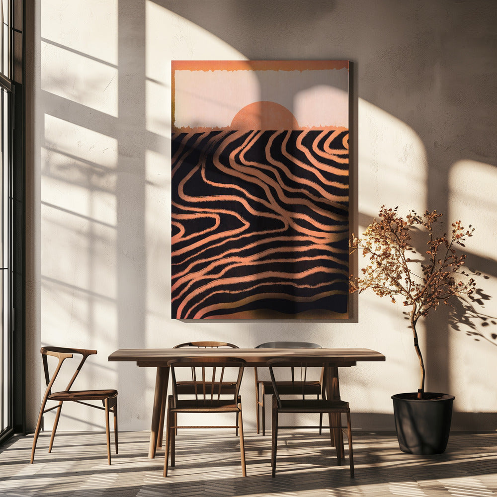 Sunset Cut Out | Canvas