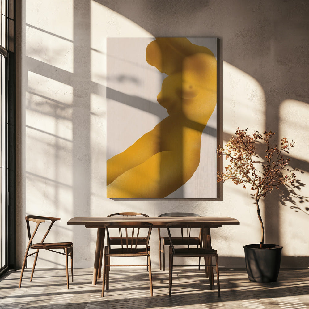 Goldene Farbe Akt Abstrakt | Leinwand