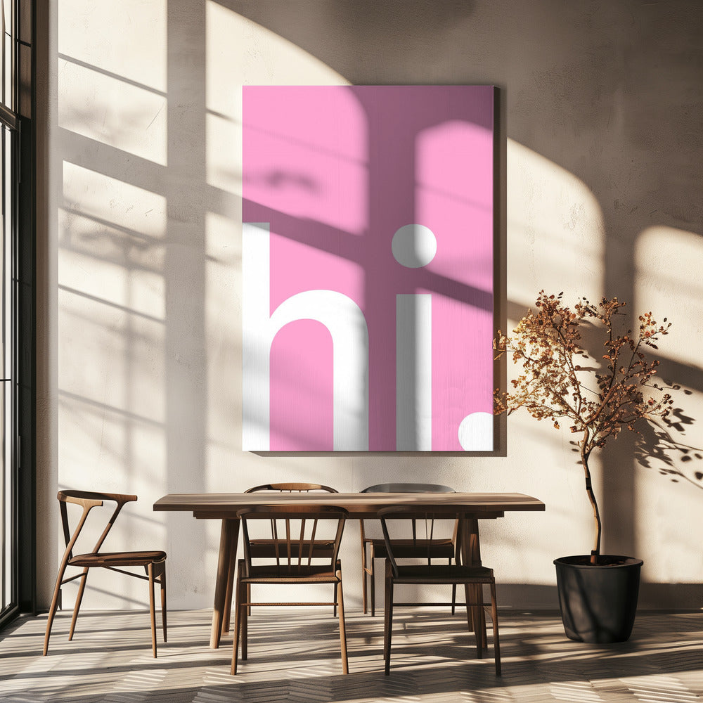 Pink Greeting | Canvas