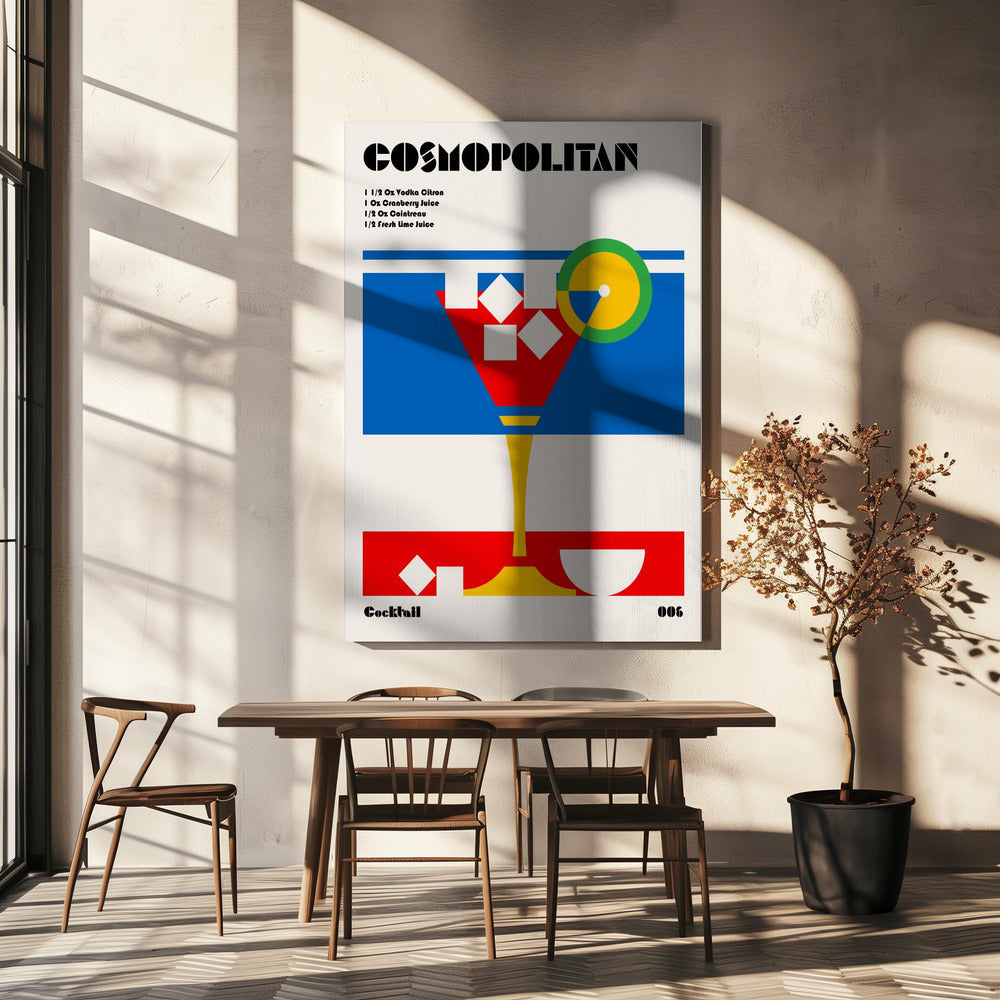 Cosmopolitan Bauhaus Cocktail | Leinwand