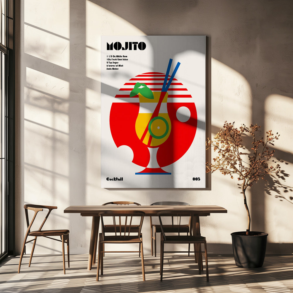 Mojito Bauhaus Cocktail | Leinwand