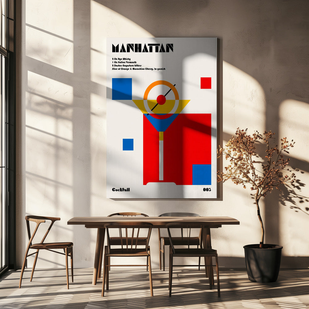 Manhattan Bauhaus Cocktail | Leinwand