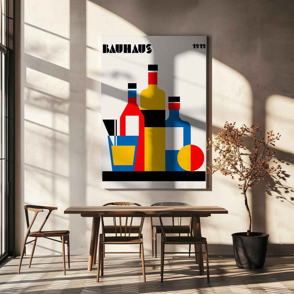 Bauhaus Weindruck | Leinwand