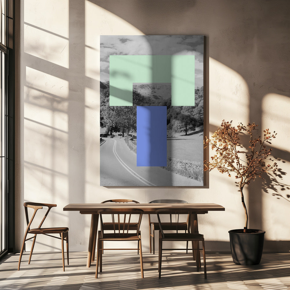 Geometrische Landschaft | Leinwand