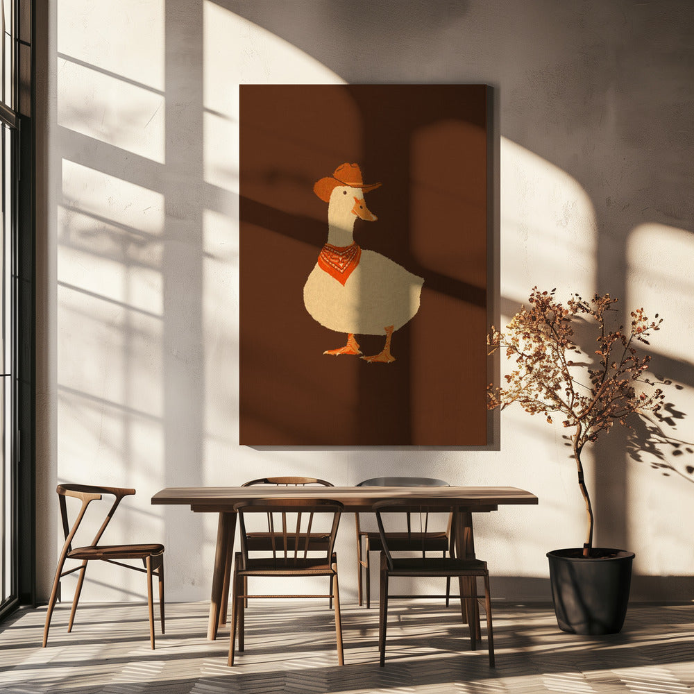 Bo die Cowboy-Ente | Leinwand
