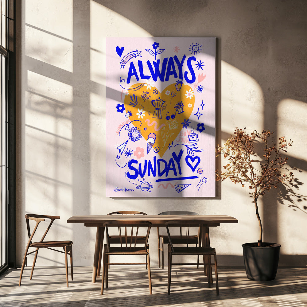 Immer Sonntag | Leinwand