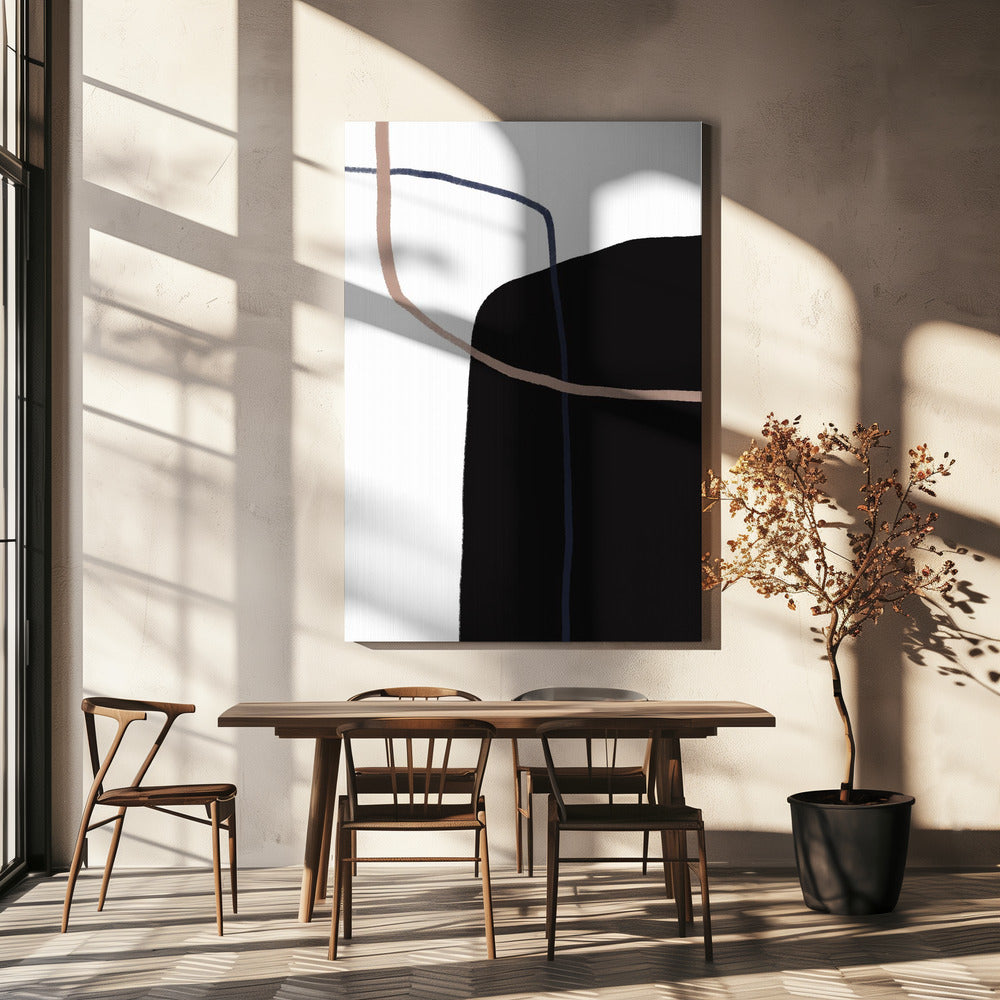 Harmonie geschwungener Linien | Leinwand