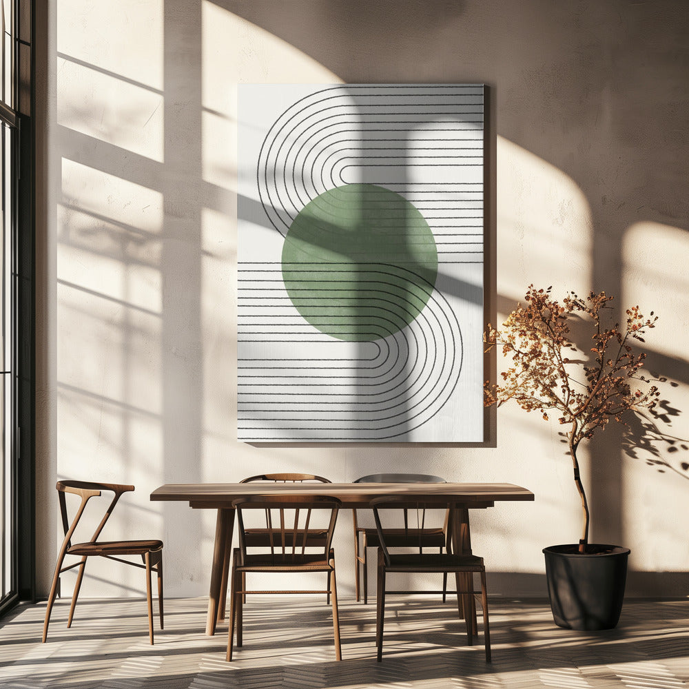 Geschwungene Harmonie | Leinwand
