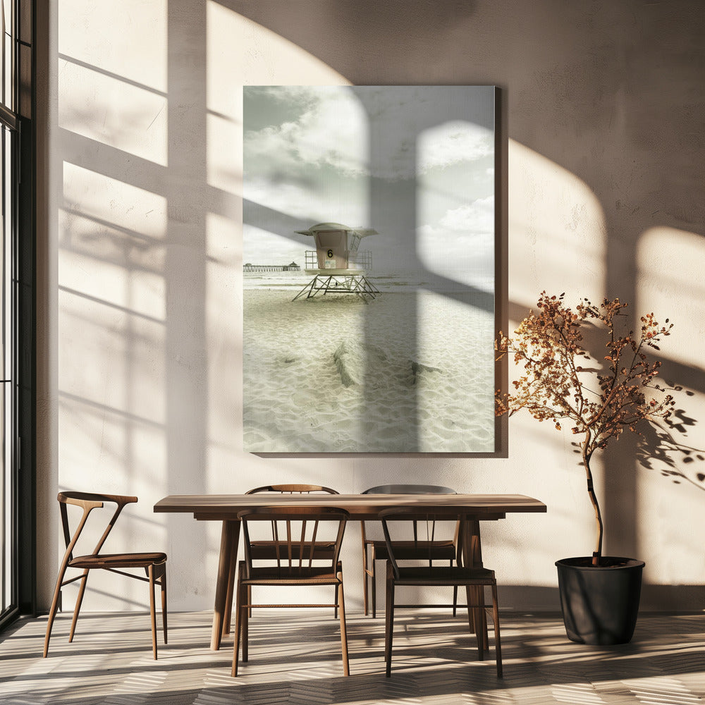 KALIFORNIEN Vintage Imperial Beach | Leinwand