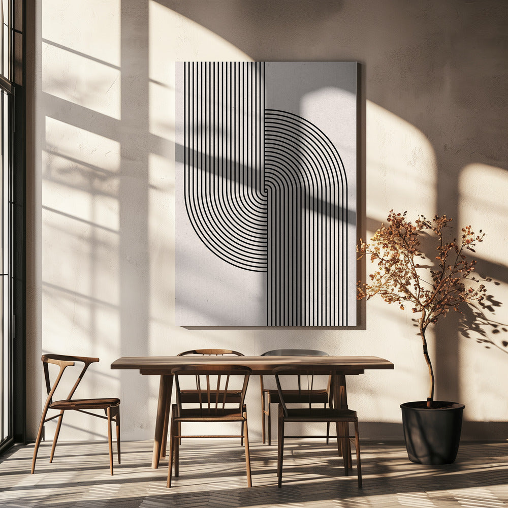 Gebogene Symmetrie | Leinwand