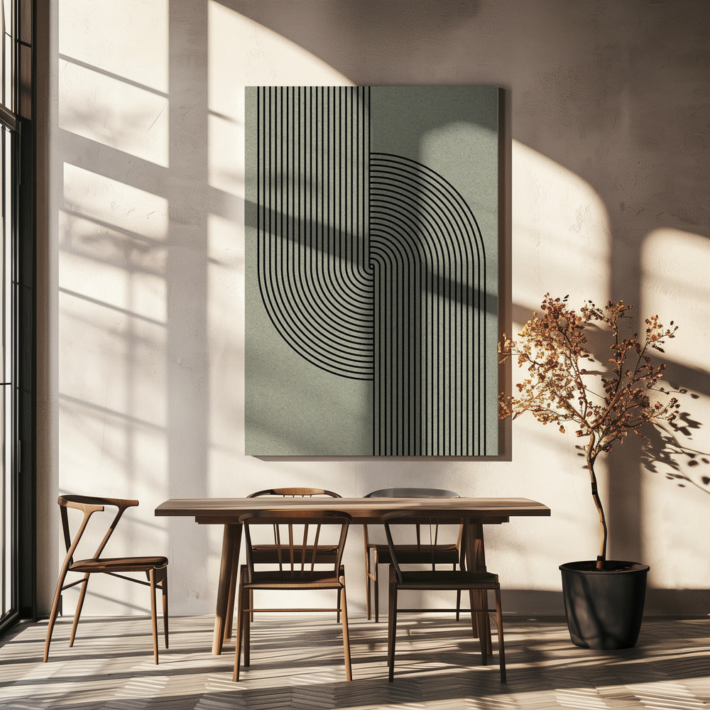 Gebogene Symmetrie | Leinwand