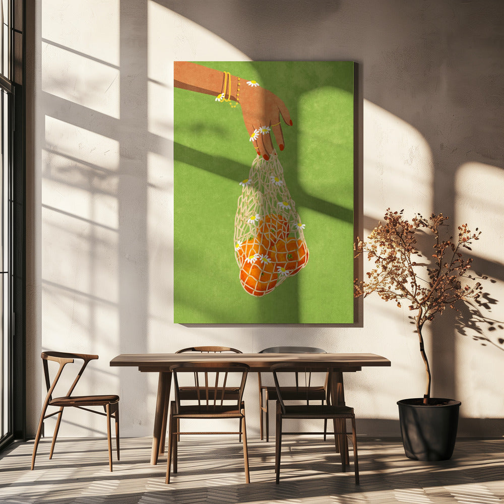 Frische Orangen | Leinwand
