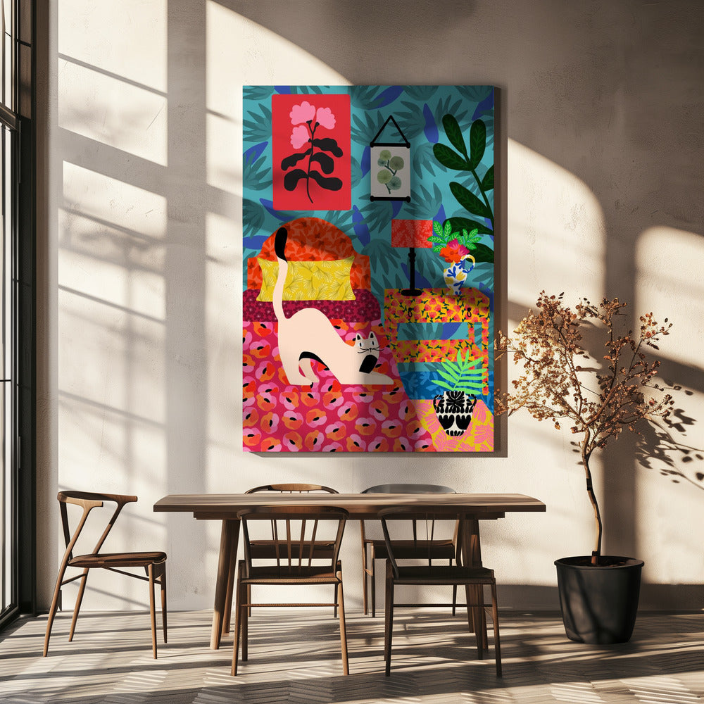 Florales Schnurren | Leinwand