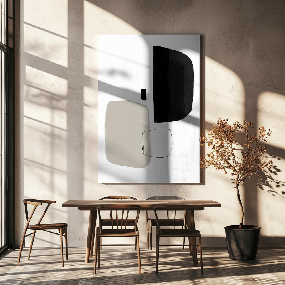 Monochrome Formen | Leinwand