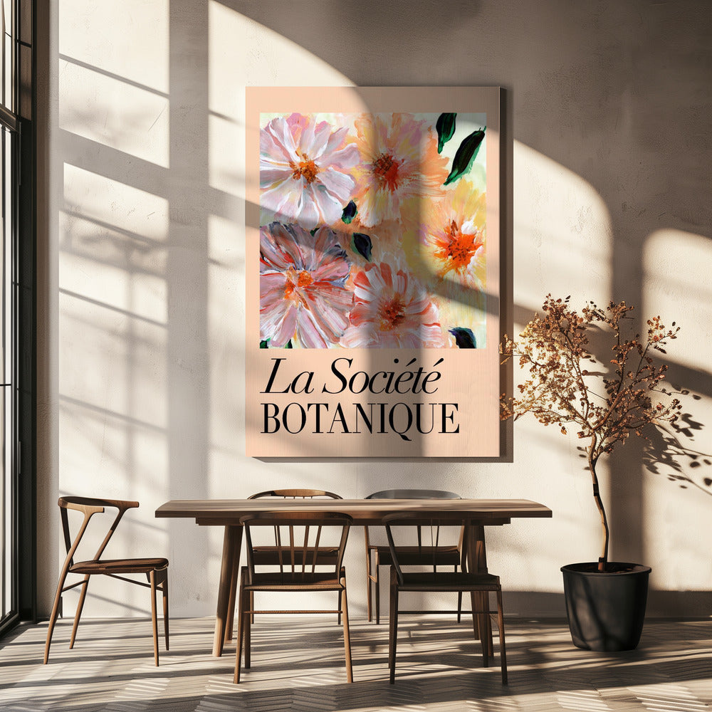 La Société Botanique Pfirsichblüten | Leinwand