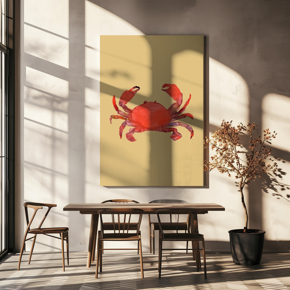 Krabbenposter | Leinwand