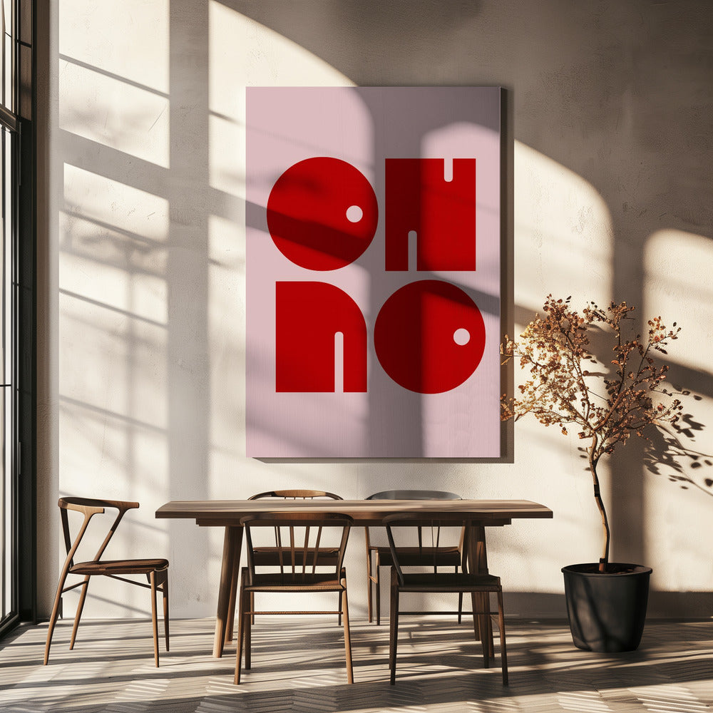 Fettes typografisches Echo | Leinwand