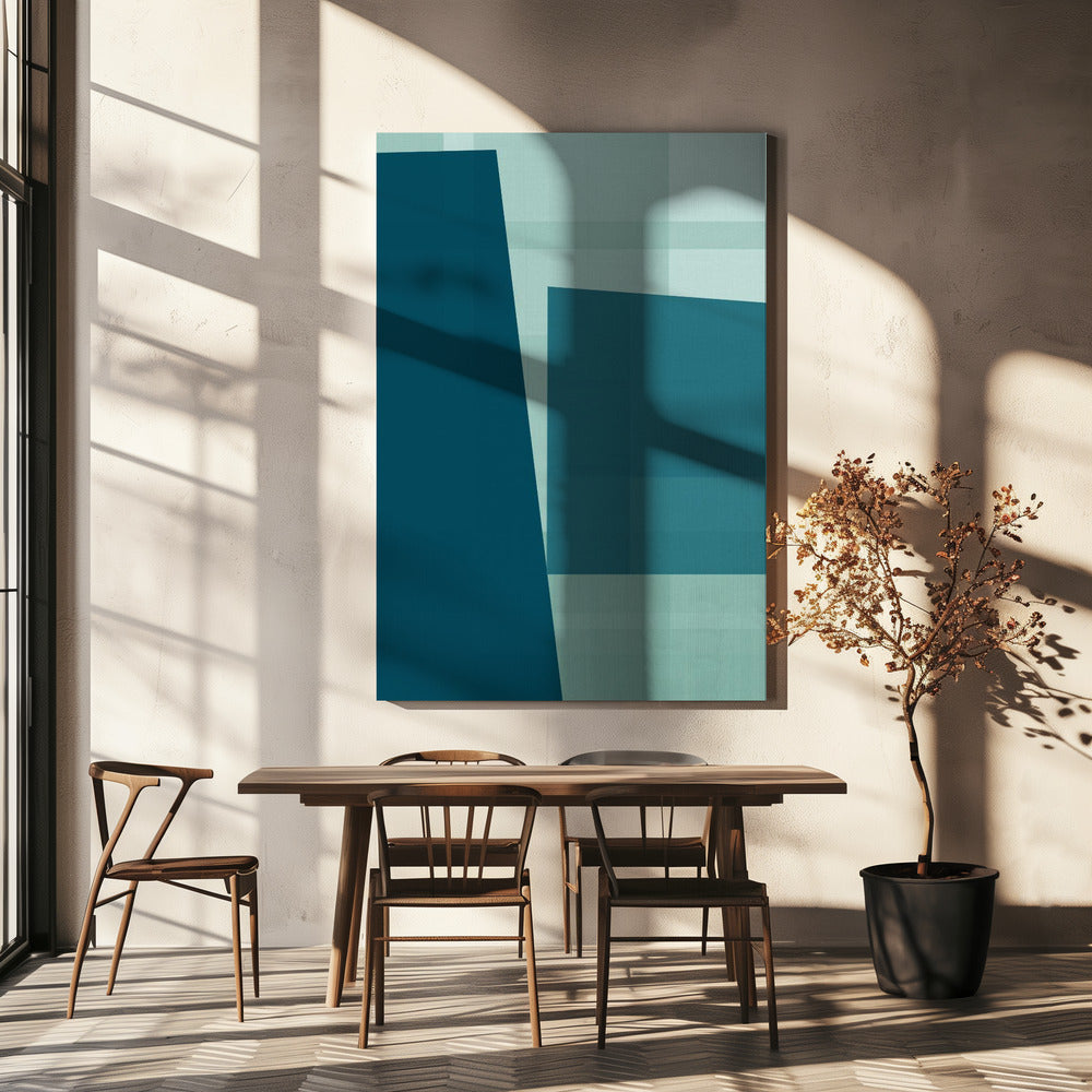 Gewebte Teal Jam 2 | Leinwand