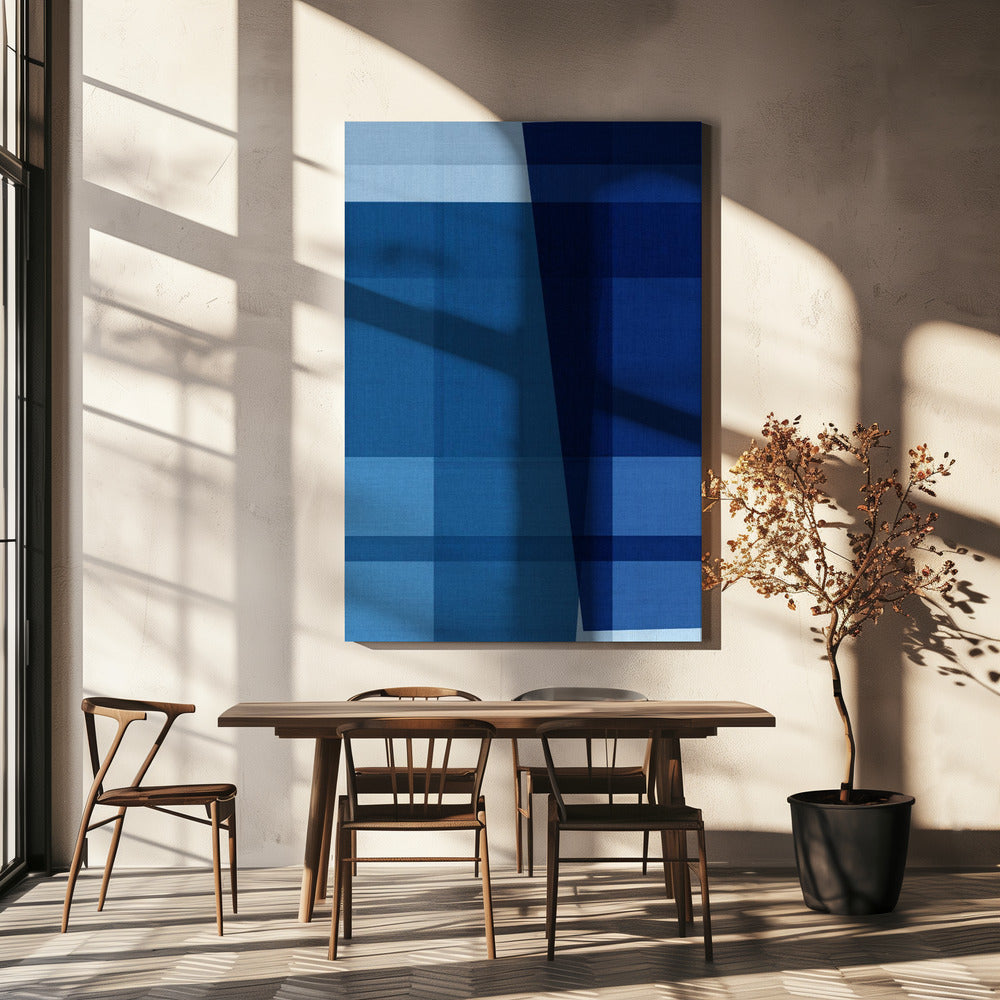 Gewebtes Marineblau Jam 3 | Leinwand