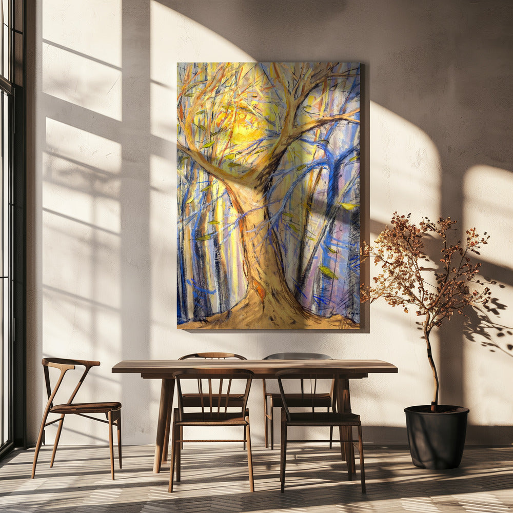 Strahlendes Waldglühen | Leinwand