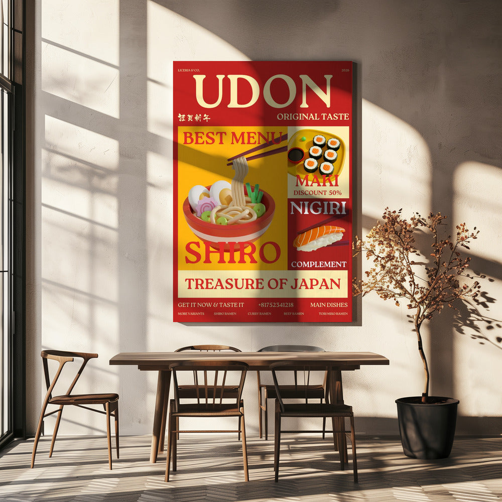 Udon-Poster | Leinwand