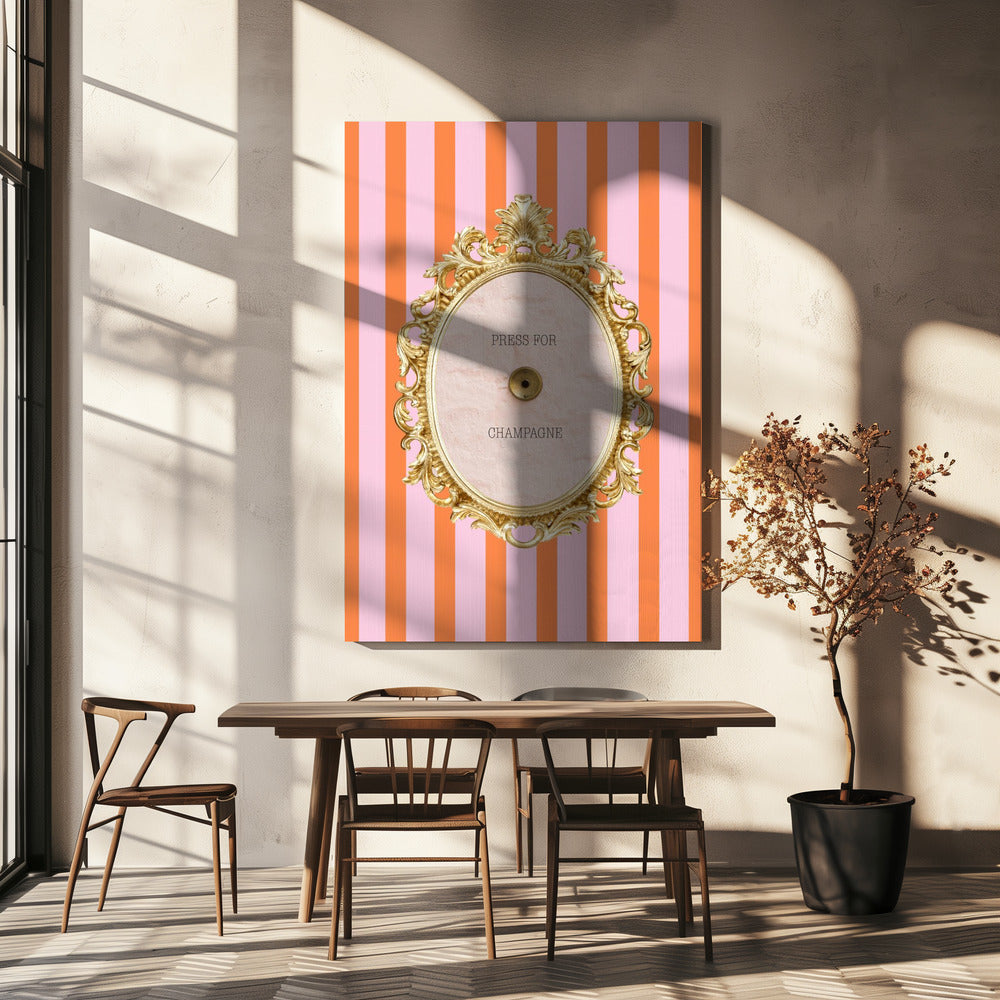 Champagnerpinkorange Verhältnis2x3 | Leinwand