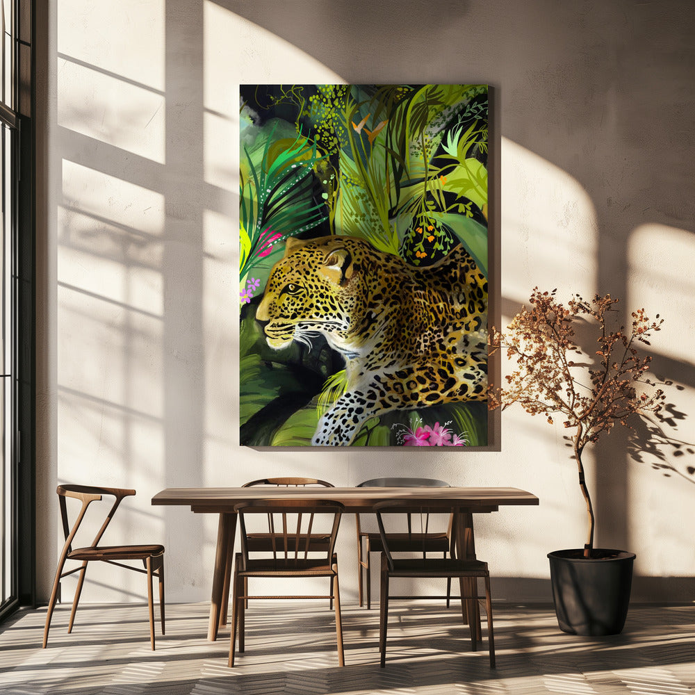 Leopardenkönig | Leinwand