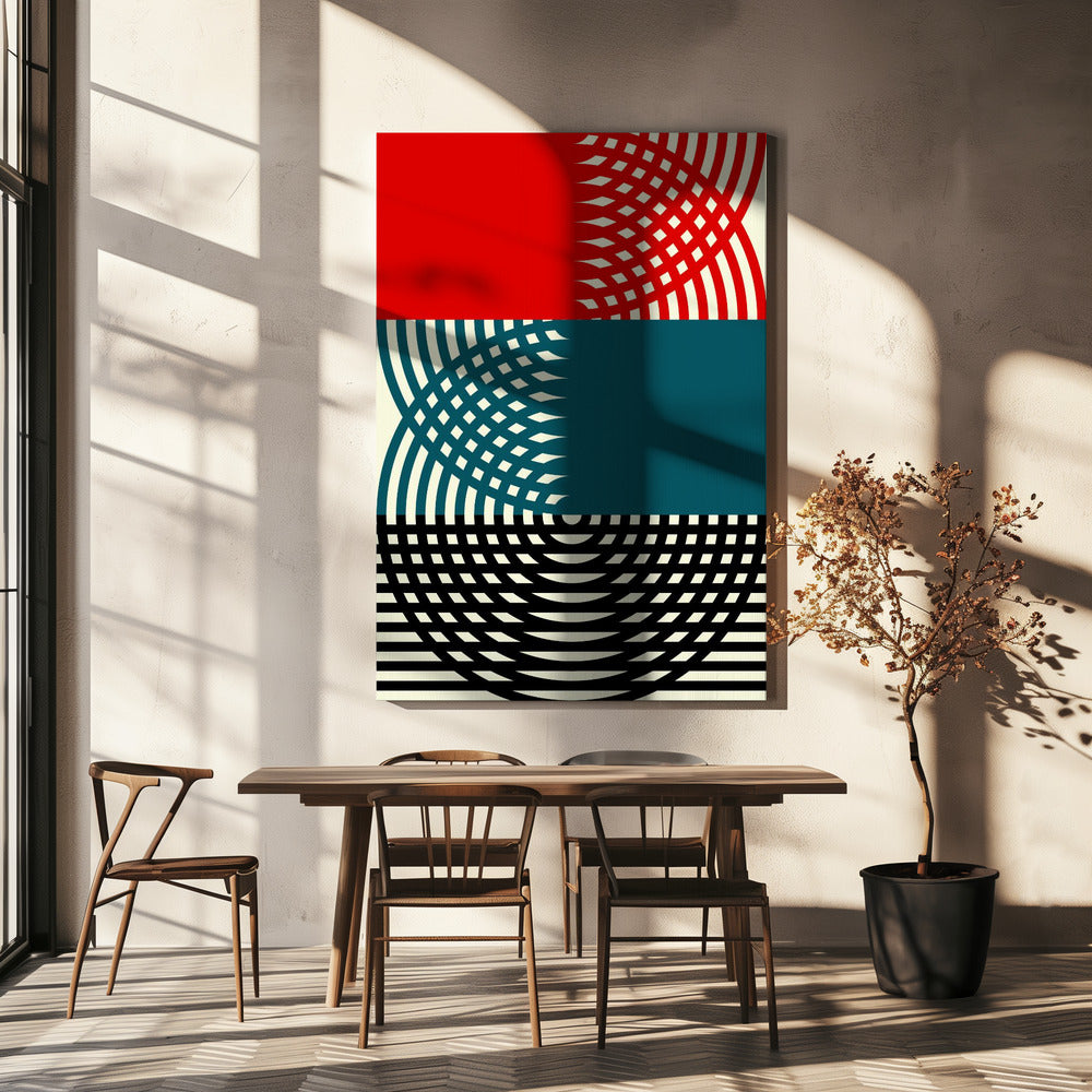 Symmetrische Echos | Leinwand