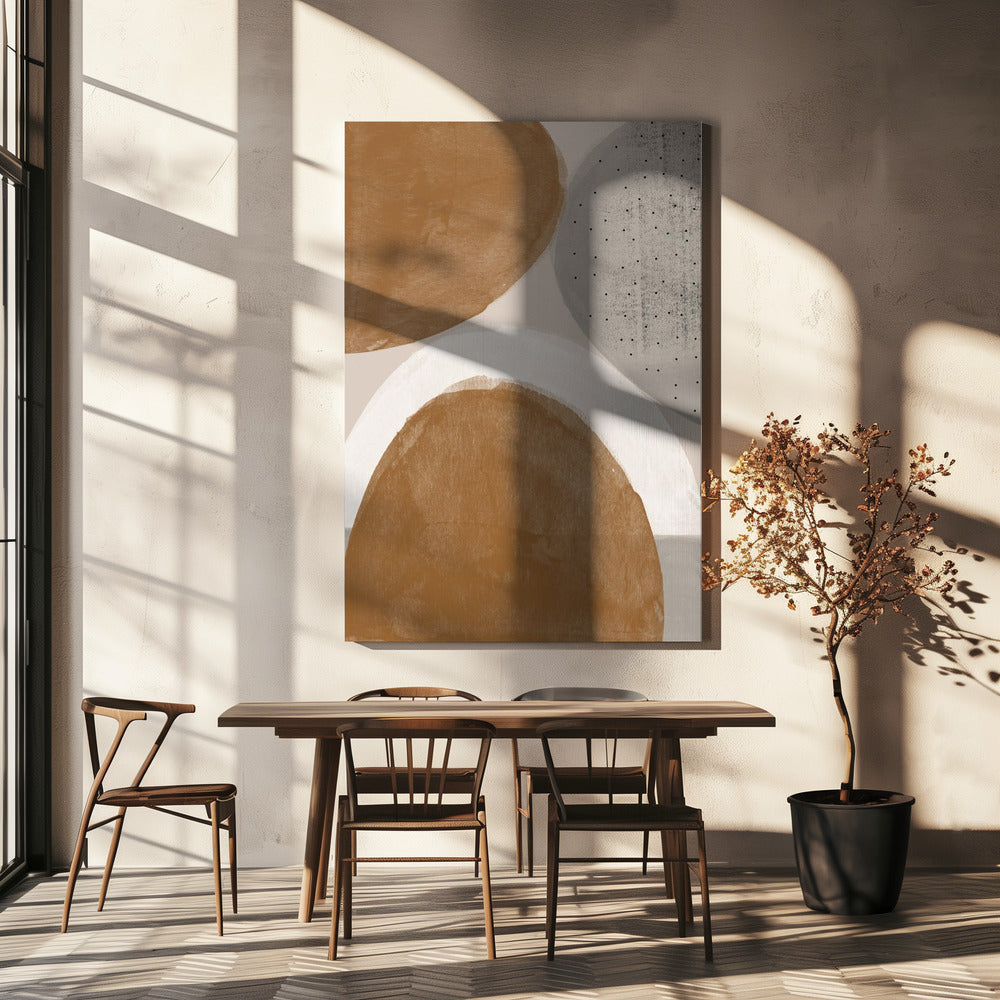 Erdige Formen Harmonie | Leinwand
